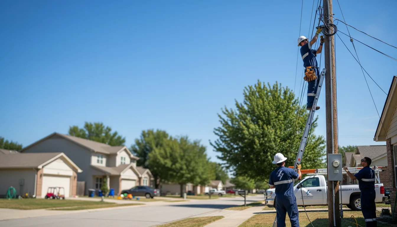 Residential electrician providing installation services in Williamsburg, OH
